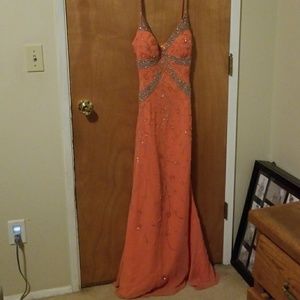 Open back floor length gown (prom dress) small